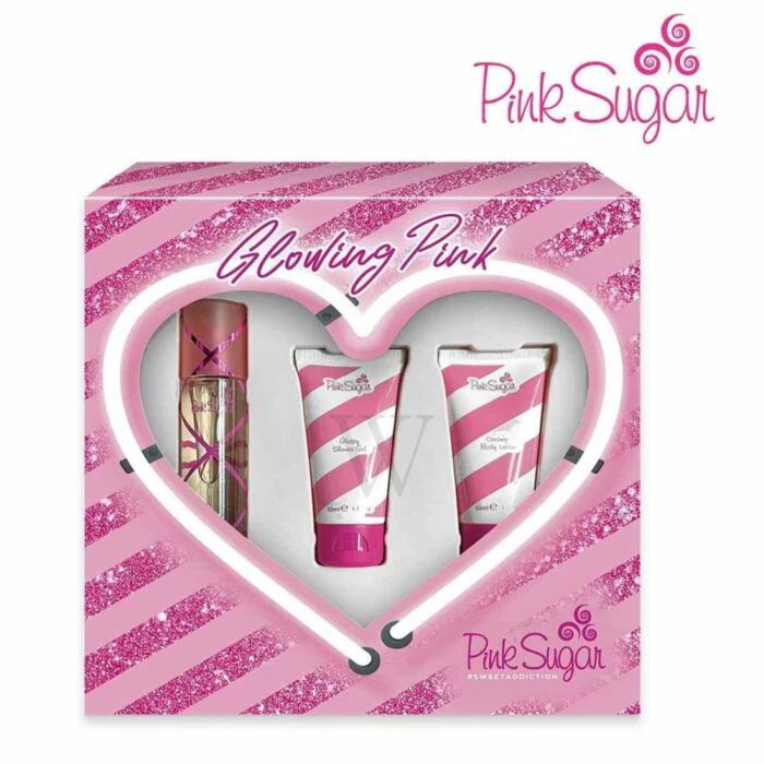 Aquolina Pink Sugar Glowing Pink Sweet Addiction Gift Set