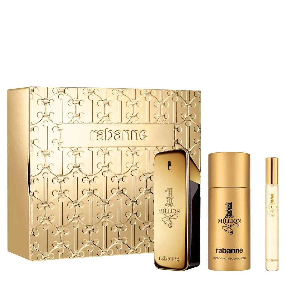 Paco Rabanne 1 Million EDT Deodorant Spray Gift Set for Men